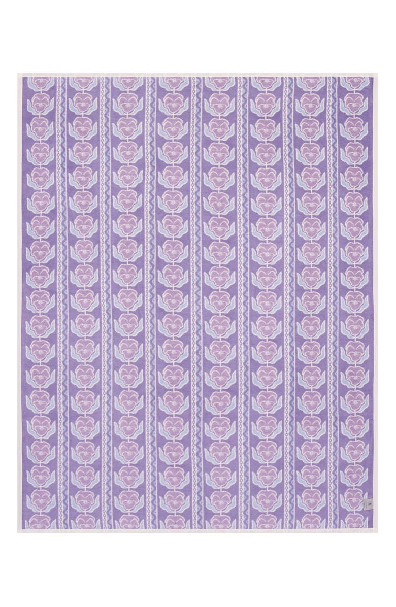 ChappyWrap Violets Throw Blanket, Alternate, color, Purple