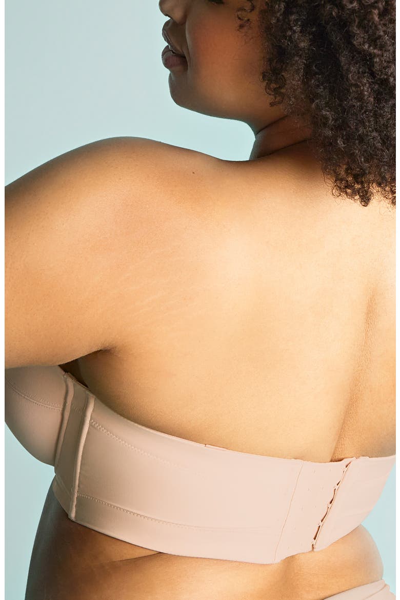 Dana Underwire Strapless Bra, Alternate, color, LINEN