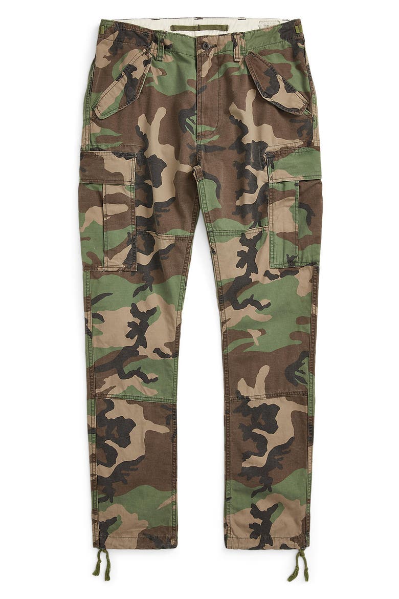 Slub Canvas Cargo Pants, Alternate, color, SURPLUS CAMO
