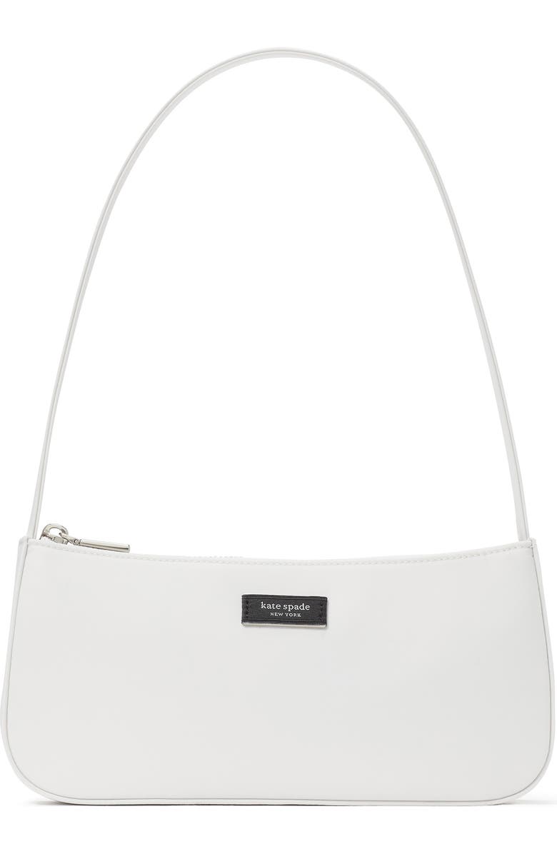 Kate Spade New York sam nylon shoulder bag, Main, color, White Dove
