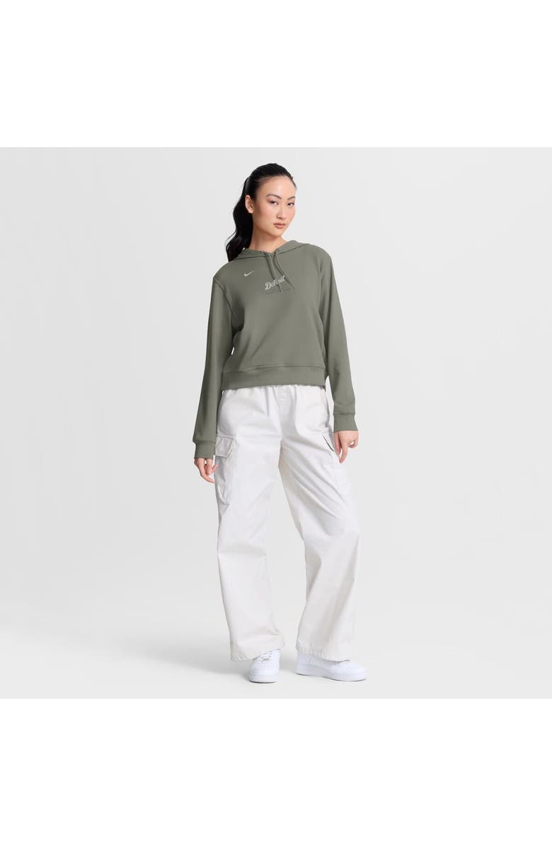 Nike Women's Nike Olive Detroit Tigers One Tri-Blend Dri-FIT Hoodie, Alternate, color, Olive