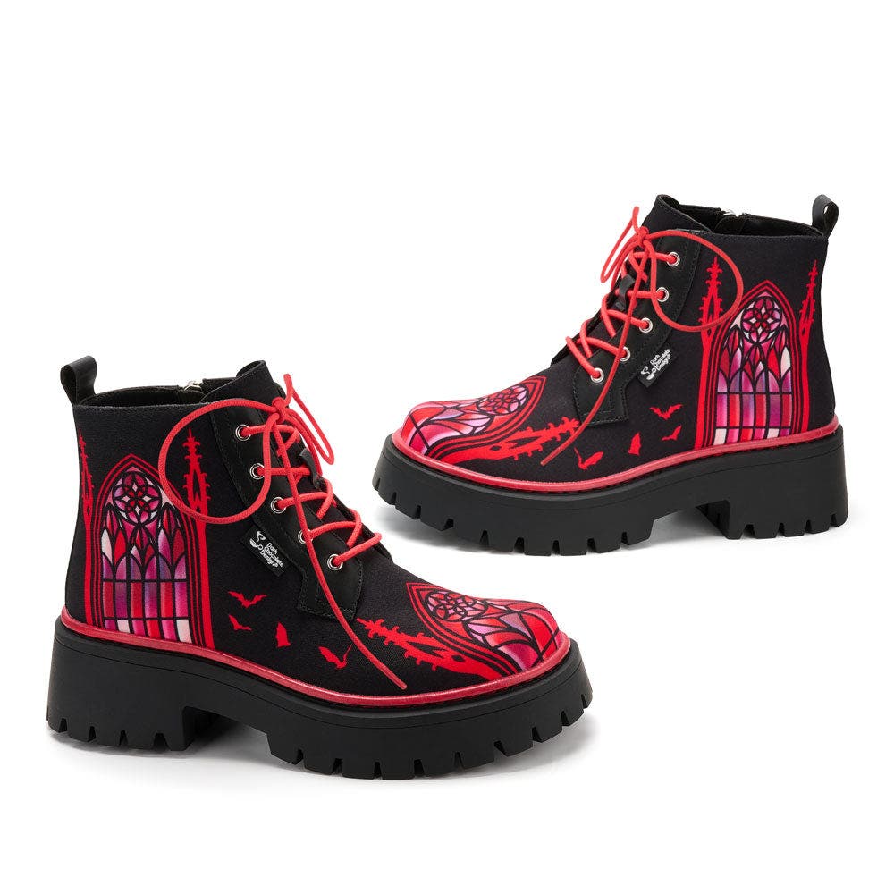 Hot Chocolate Design Vampir Court Women's Chunky Platform Boots, Alternate, color, Vampir Court