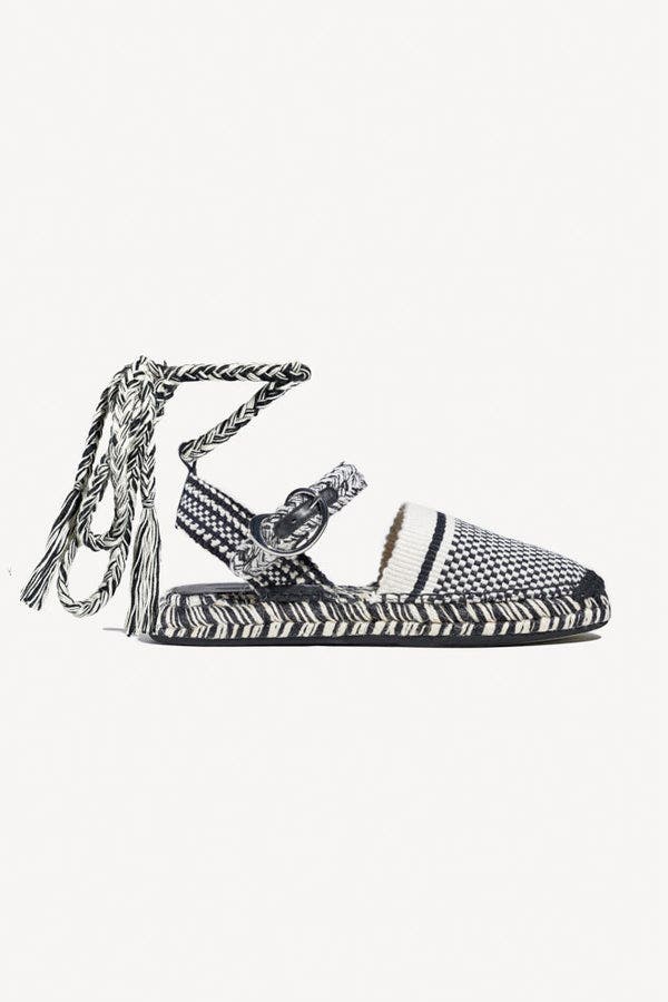 Amambaih Amparo new Espadrilles, Main, color, Ivory-Black