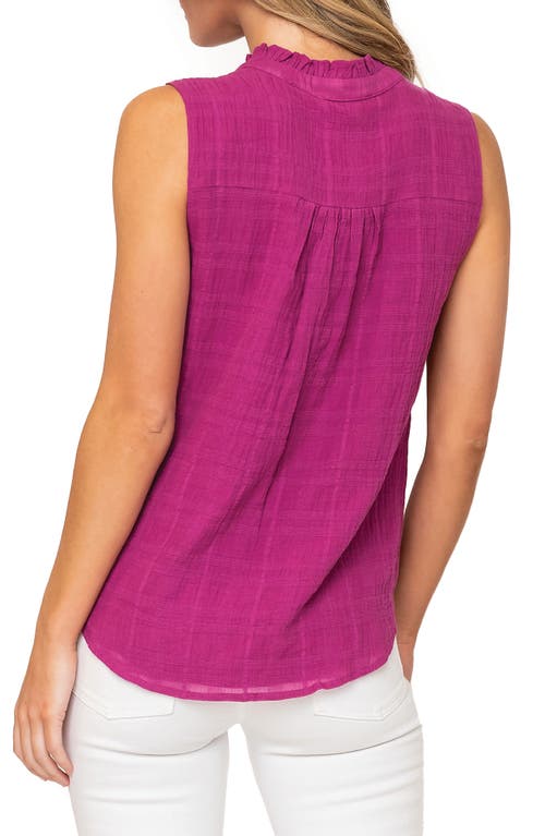 Gibsonlook Cameron Cotton Gauze Tank Top In Neon Berry
