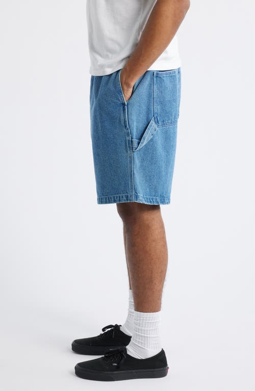 Obey Denim Carpenter Shorts In Purple