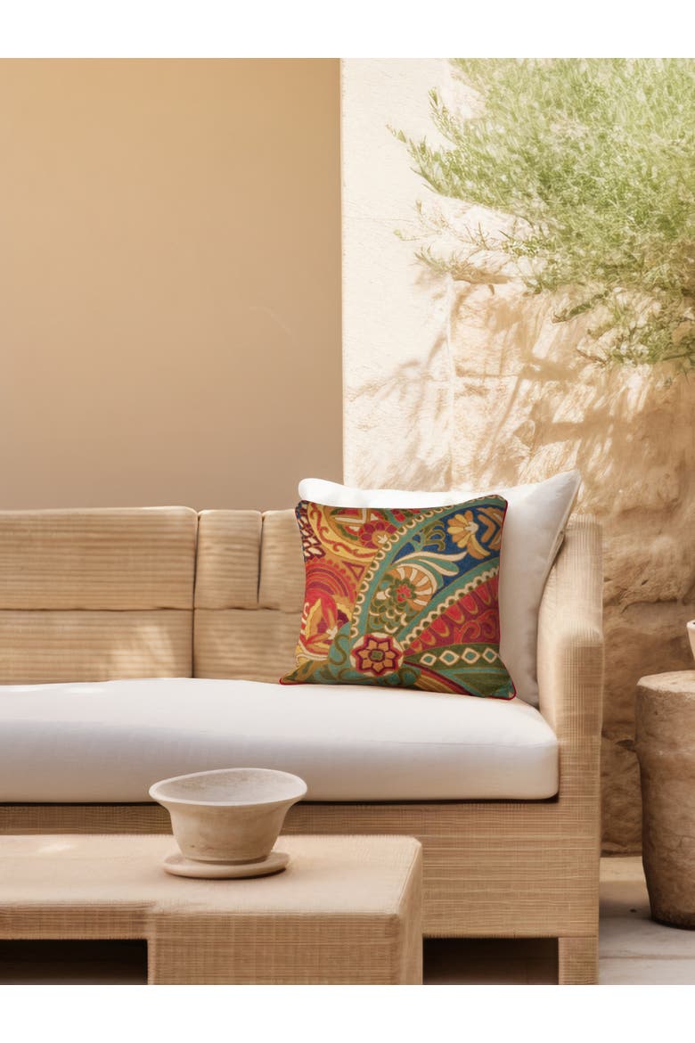 Sofia Throw Pillow Cover, Alternate, color, Multicolored