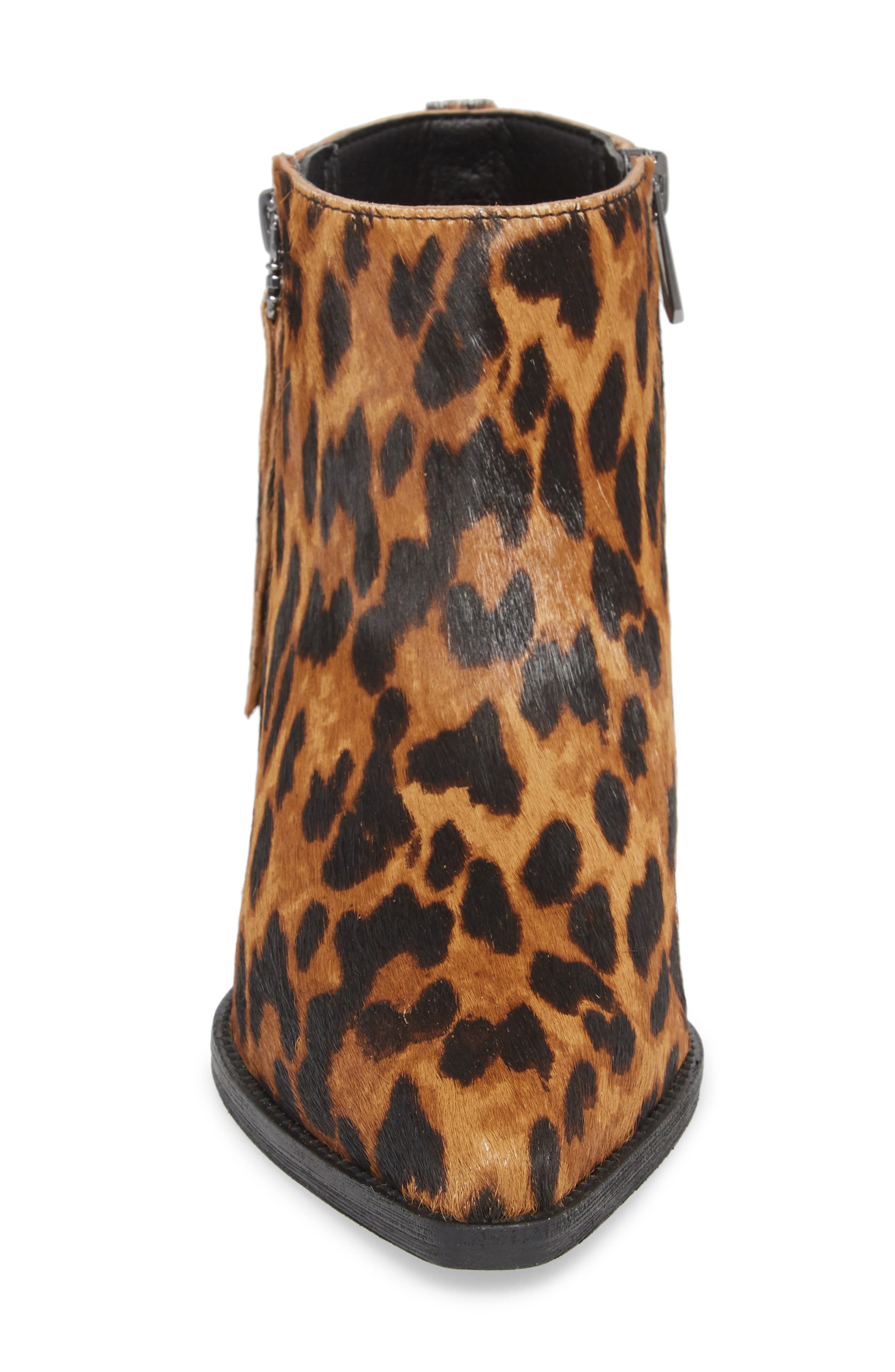 Walden Bootie, Alternate, color, LEOPARD BRAHMA HAIR