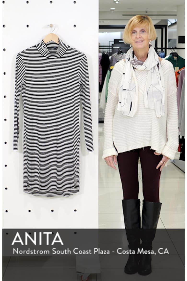 Essentials Stripe Mock Neck Dress video