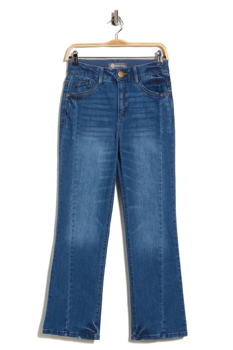 Twisted Seam High Waist Barely Bootcut Jeans, Alternate, color, MID WASH
