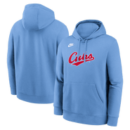 Nike Men's Nike Light Blue Chicago Cubs Cooperstown Collection Wordmark Club Hoodie