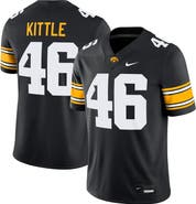 Nike Men's Nike George Kittle #46 Black Iowa Hawkeyes Alumni Player Game Jersey