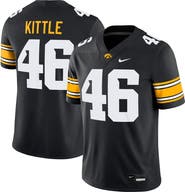 Nike Men's Nike George Kittle #46 Black Iowa Hawkeyes Alumni Player Game Jersey