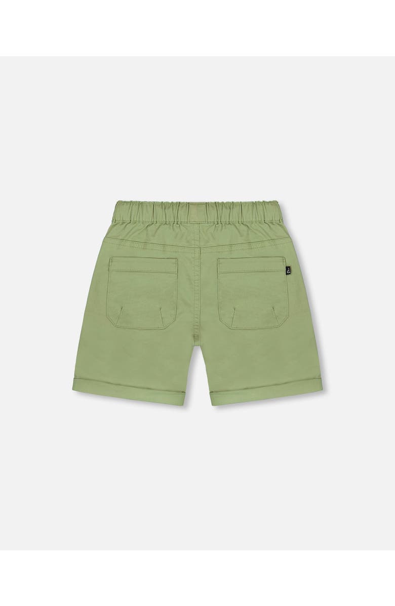Deux par Deux Little Boy's Stretch Twill Short Green, Alternate, color, 