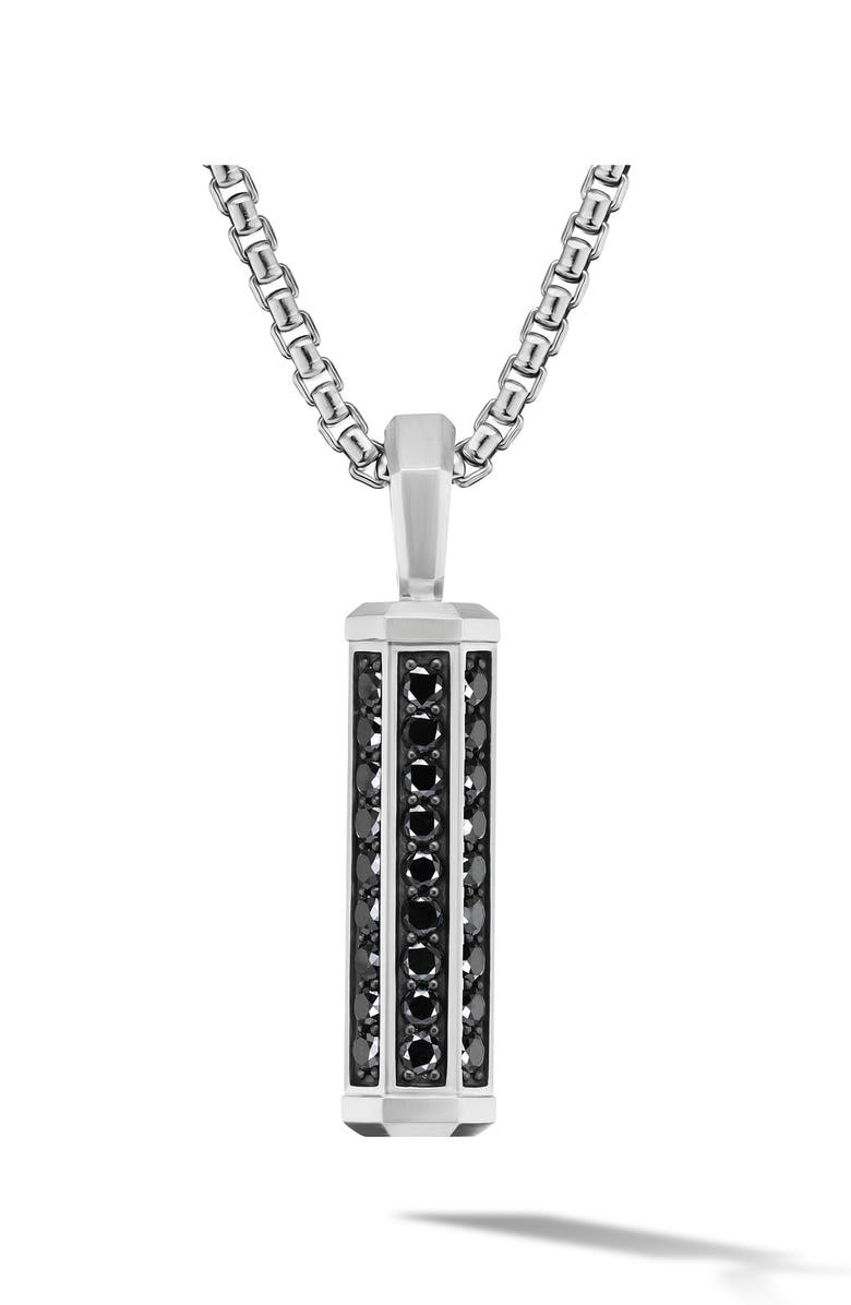David Yurman Hex Black Diamond Amulet pendant, Main, color, 