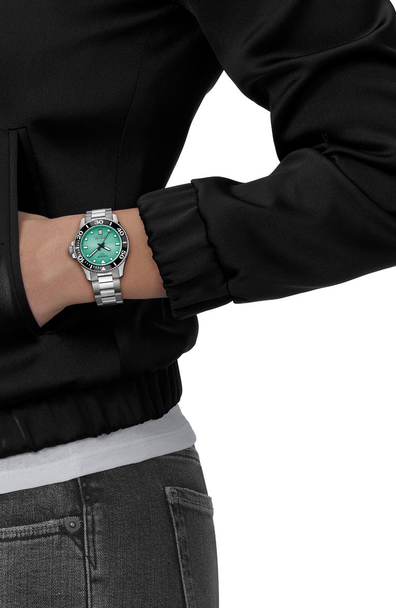Tissot Seastar 1000 Turquoise Dial Bracelet Watch, 36mm, Alternate, color, 