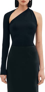Two Lines by Marcella Milan One-Shoulder Jersey Top
