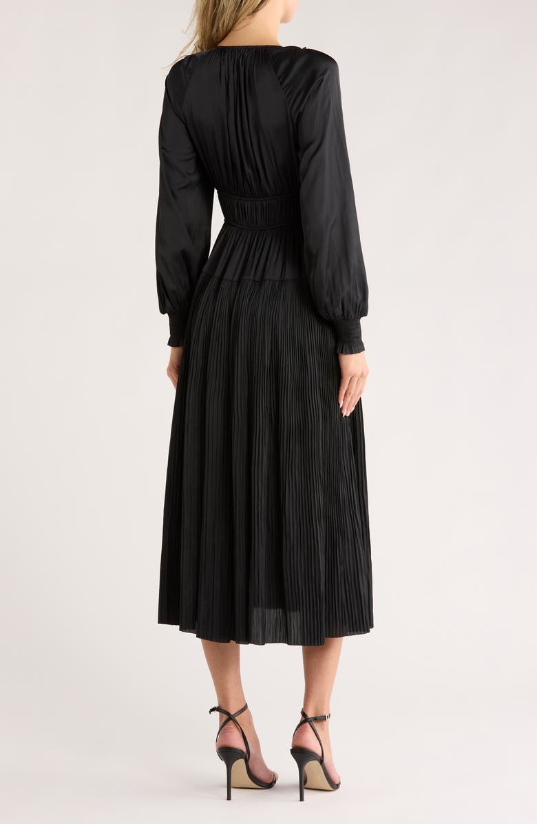 Ulla Johnson Laraline Long Sleeve Dress, Alternate, color, Noir