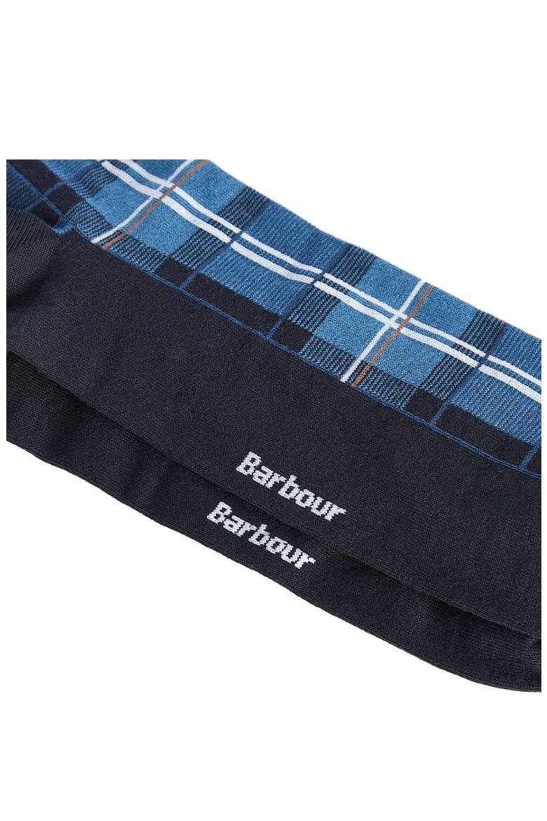 Blyth Plaid Cotton Blend Socks, Alternate, color, BERWICK BLUE