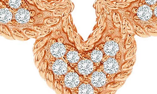 Suzy Levian Pavé Cubic Zirconia Clover Pendant Necklace
