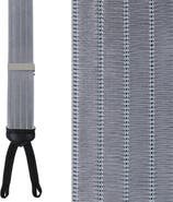 Trafalgar Big and Tall Jefferson Brushed Pinstripe Elastic Formal End Suspenders