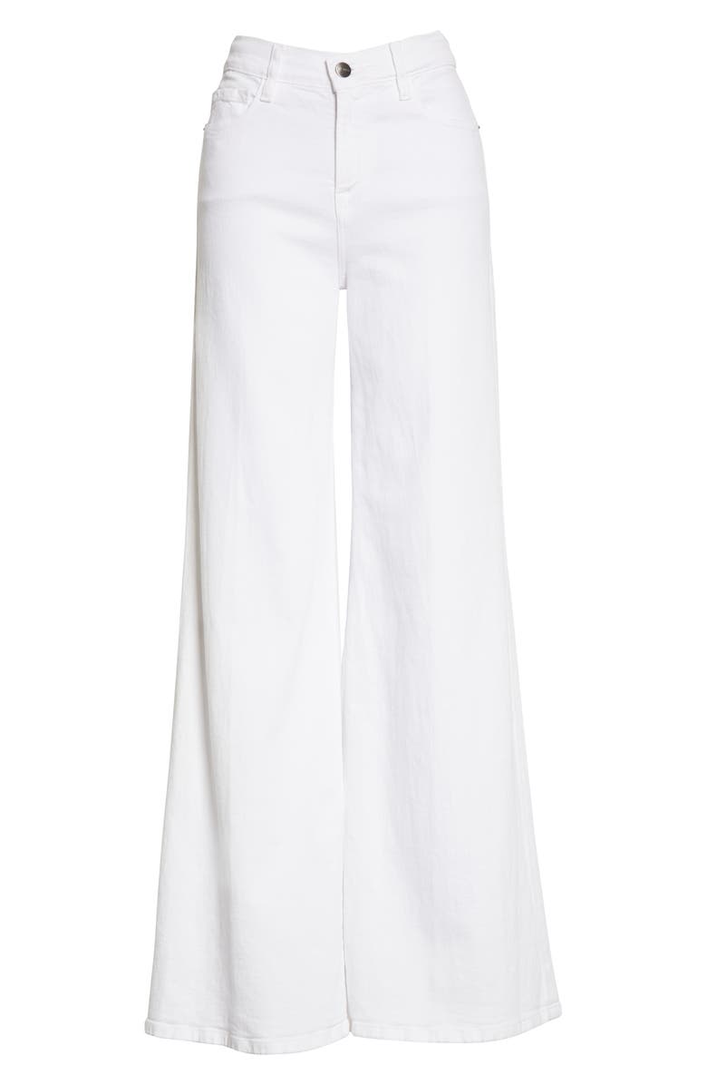 FRAME Women's Le Palazzo Wide Leg Pants, Alternate, color, Blanc