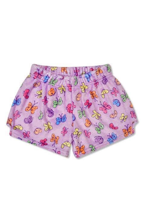 Kids' Bright Butterflies Plush Sleep Shorts (Little Kid & Big Kid)