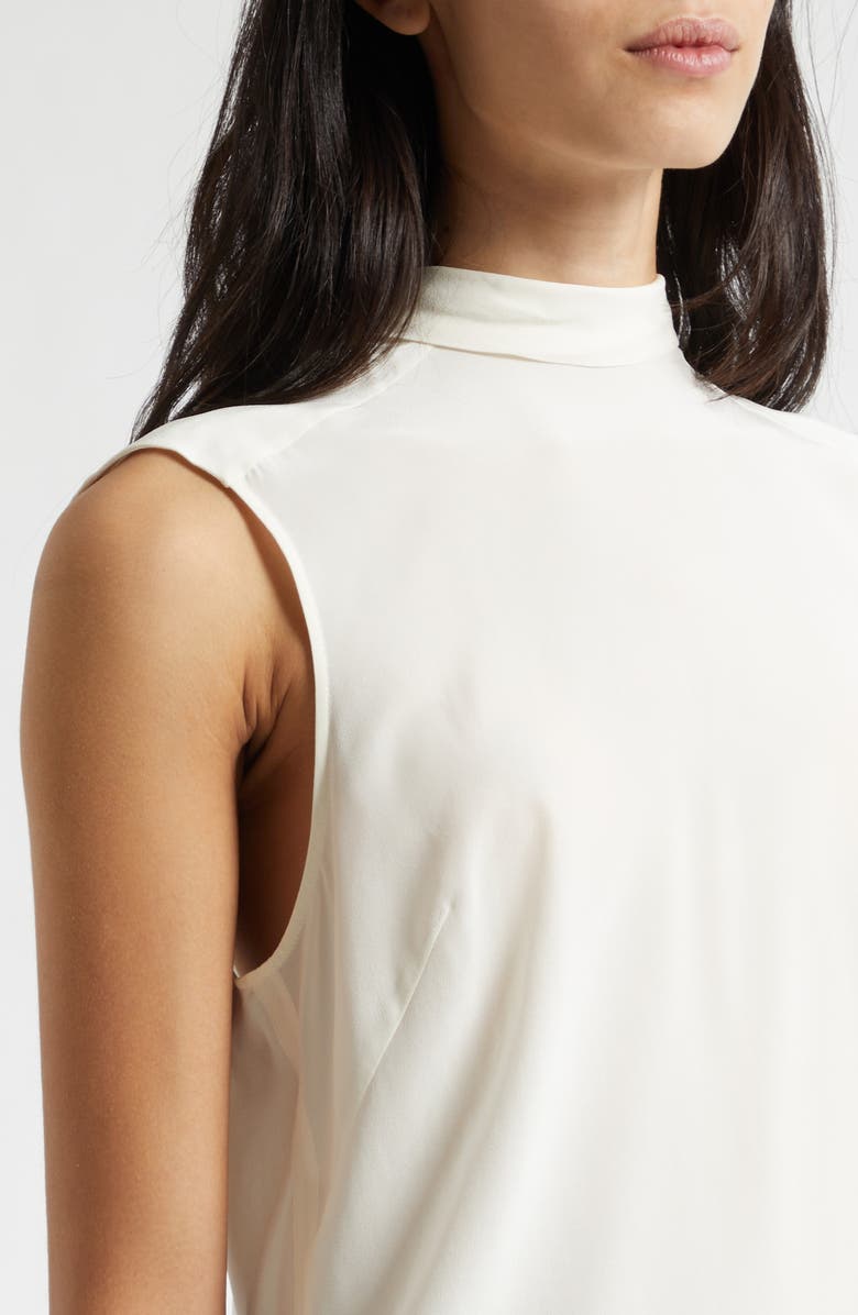 BOSS Besei Silk Top, Alternate, color, Soft Cream