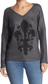 GO COUTURE Colorblock V-Neck Sweater