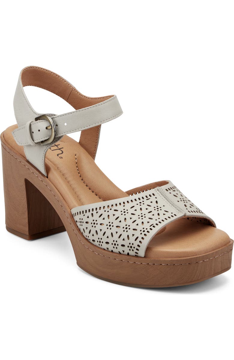 Earth<sup>®</sup> Quinty Ankle Strap Platform Sandal, Main, color, Ivory