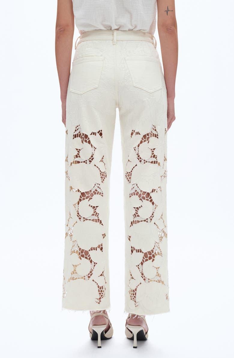 Bayeas Lace Straight Leg Jeans, Alternate, color, 