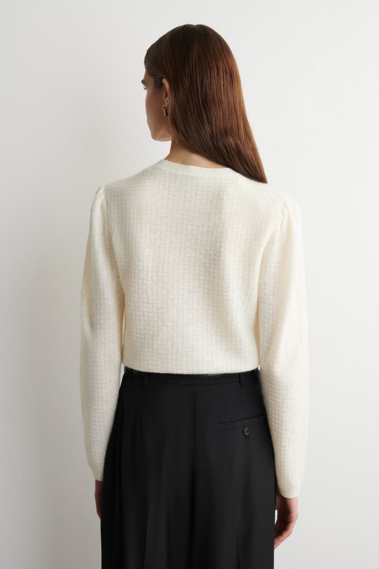 Zigzag-knit Mohair-blend Jumper, Alternate, color, OFF-WHITE