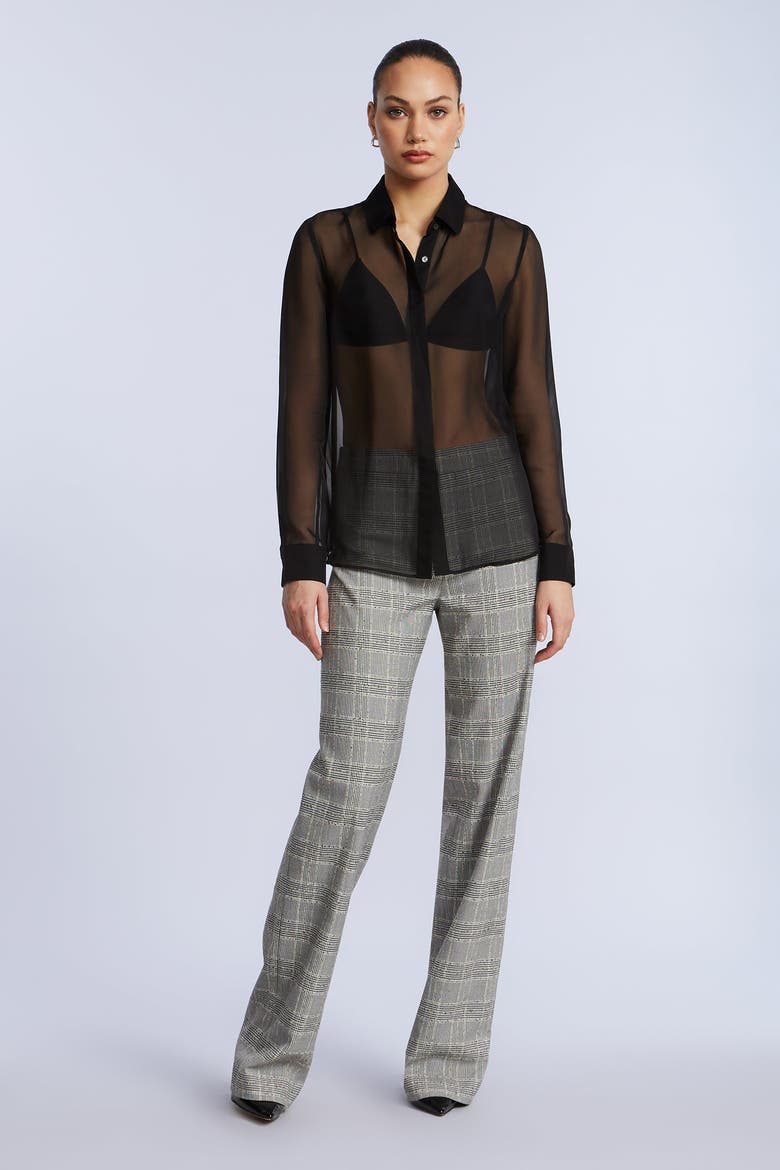 Glen Plaid Pant, Alternate, color, BLACK/WHITE