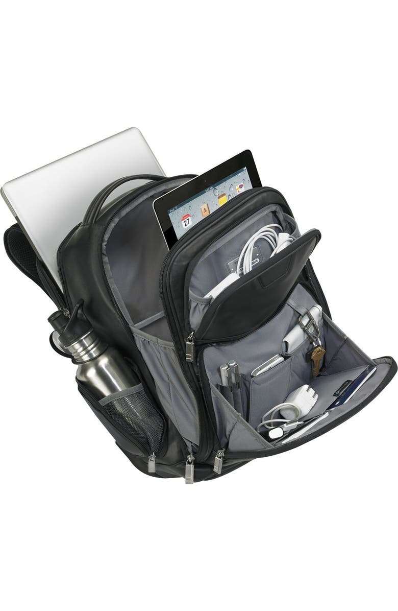 Briggs & Riley 'Medium' Leather Laptop Backpack, Alternate, color,