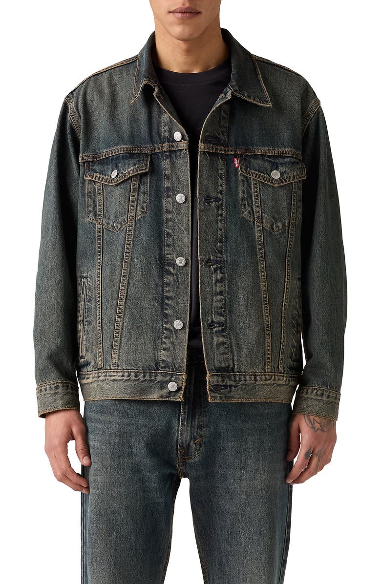 Levi's Relaxed Fit Trucker Jacket, Main, color, Cocoa Butter Trucker