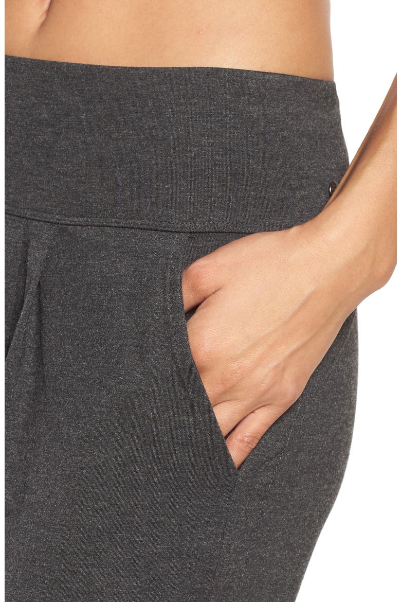 Harmony Crop Harem Pants, Alternate, color, GREY DARK CHARCOAL HEATHER