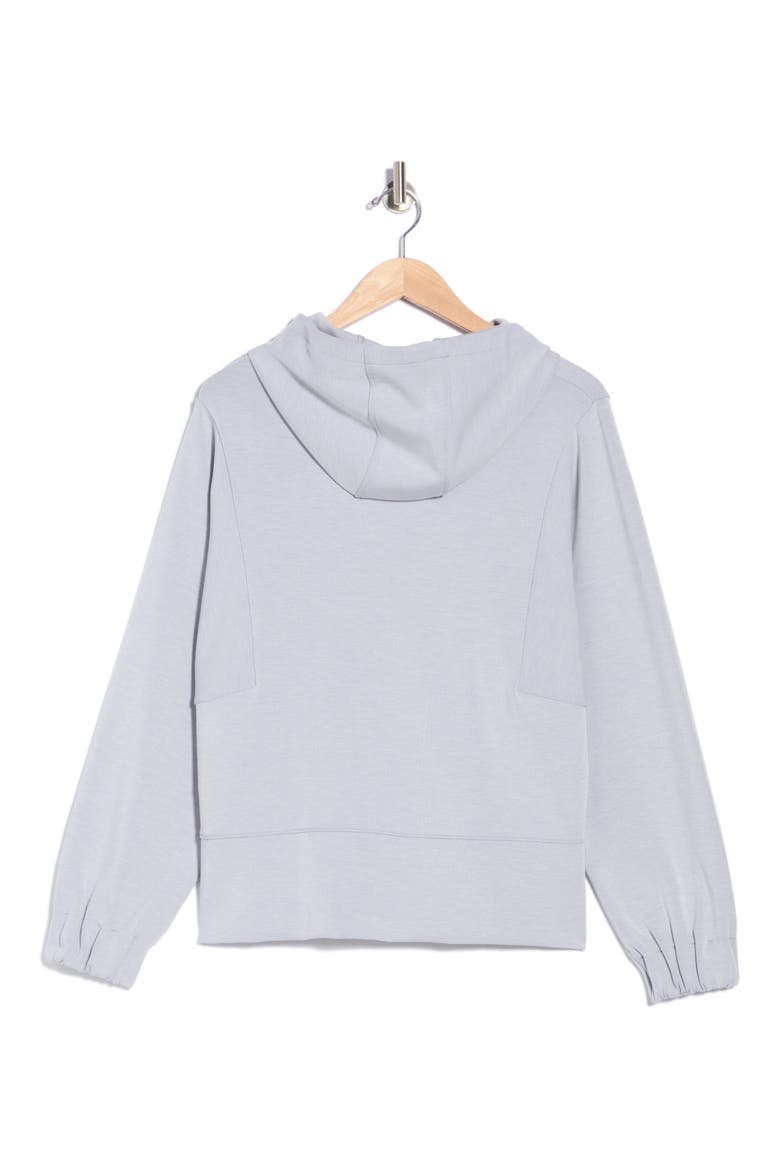 Flora Mélange Pullover Hoodie, Alternate, color, LIGHT GREY
