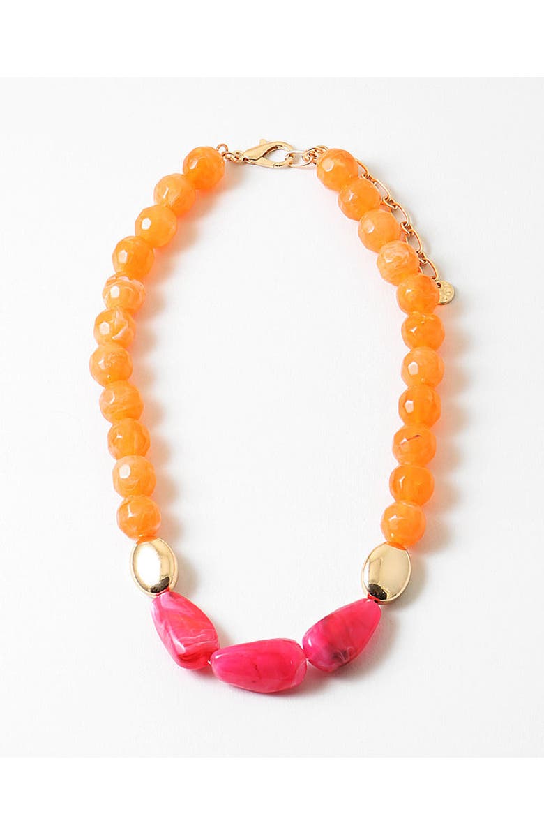 Erin McDermott Jewelry Charleston Sunset Necklace, Main, color, Orange