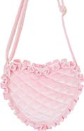 Bits & Bows Velvet Ruffle Girls' Heart Purse
