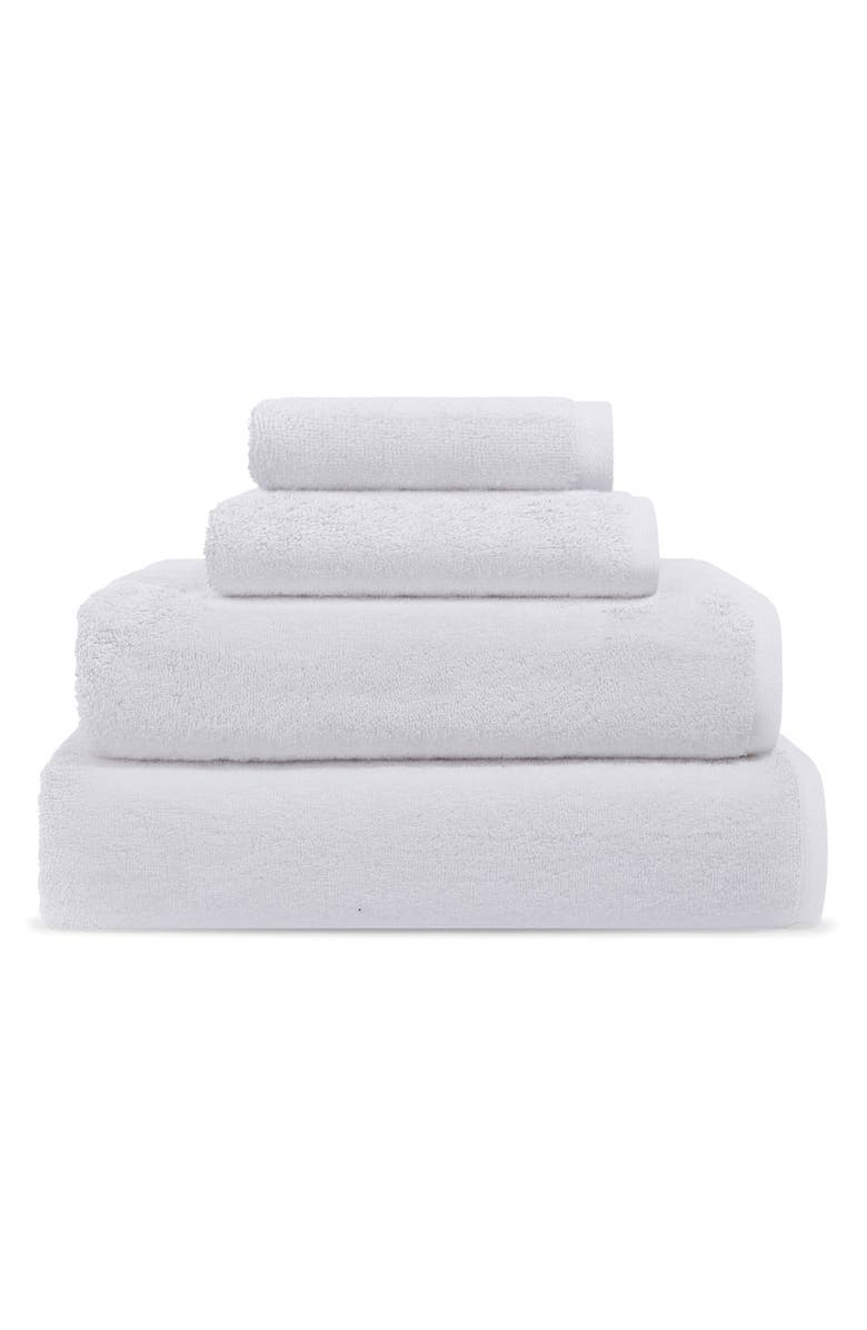 DePera Puresoft Set of 2 Turkish Cotton Bath Towels, Alternate, color, White