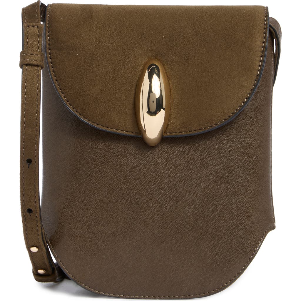 Dolce Vita Perry Top Flap Phone Crossbody Bag In Green