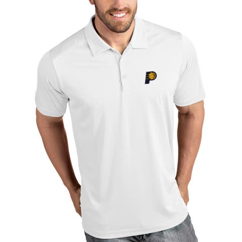 Men's Antigua White Indiana Pacers Tribute Polo