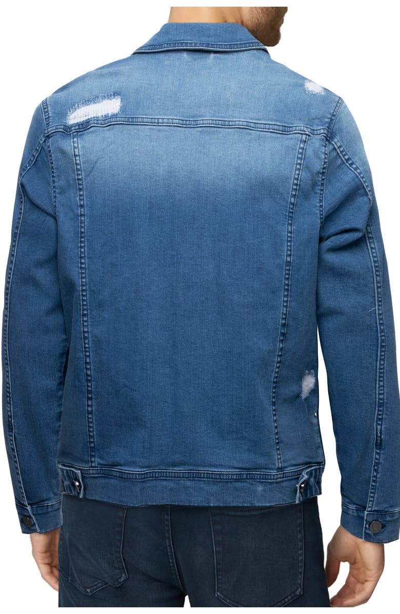 XRAY Washed Slim Denim Jacket, Alternate, color, Medium Blue