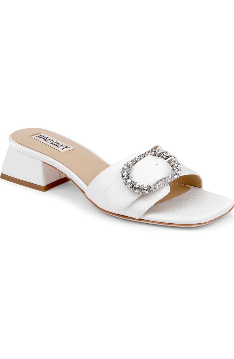BADGLEY MISCHKA Odalys Sandal, Main, color, White Crepe