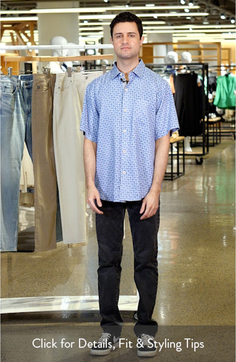 Poolside Toucan Terry Cloth Camp Shirt, sales video thumbnail