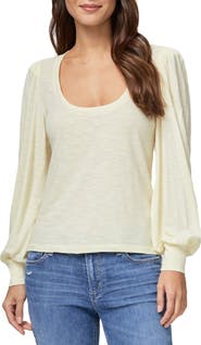 PAIGE Sylvie Slub Long Sleeve T-Shirt