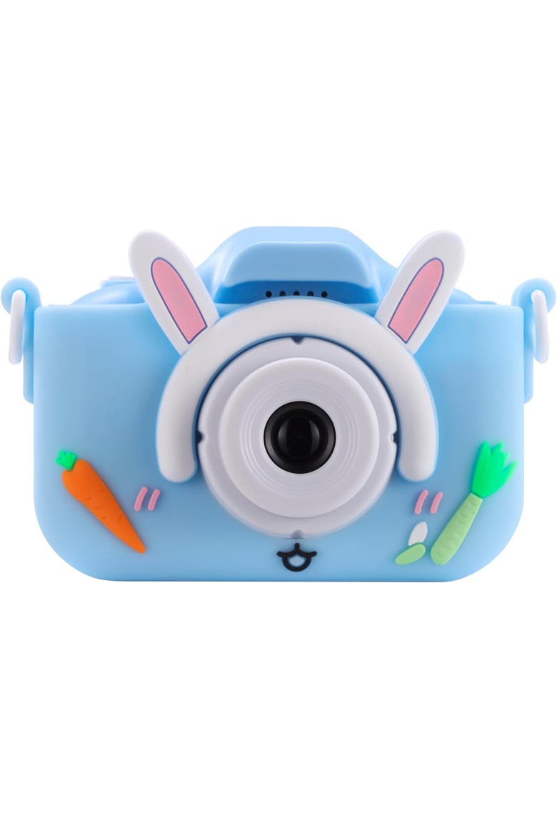 Digital Camera Bunny Rubberized Drop Protection Case, Main, color, Blue