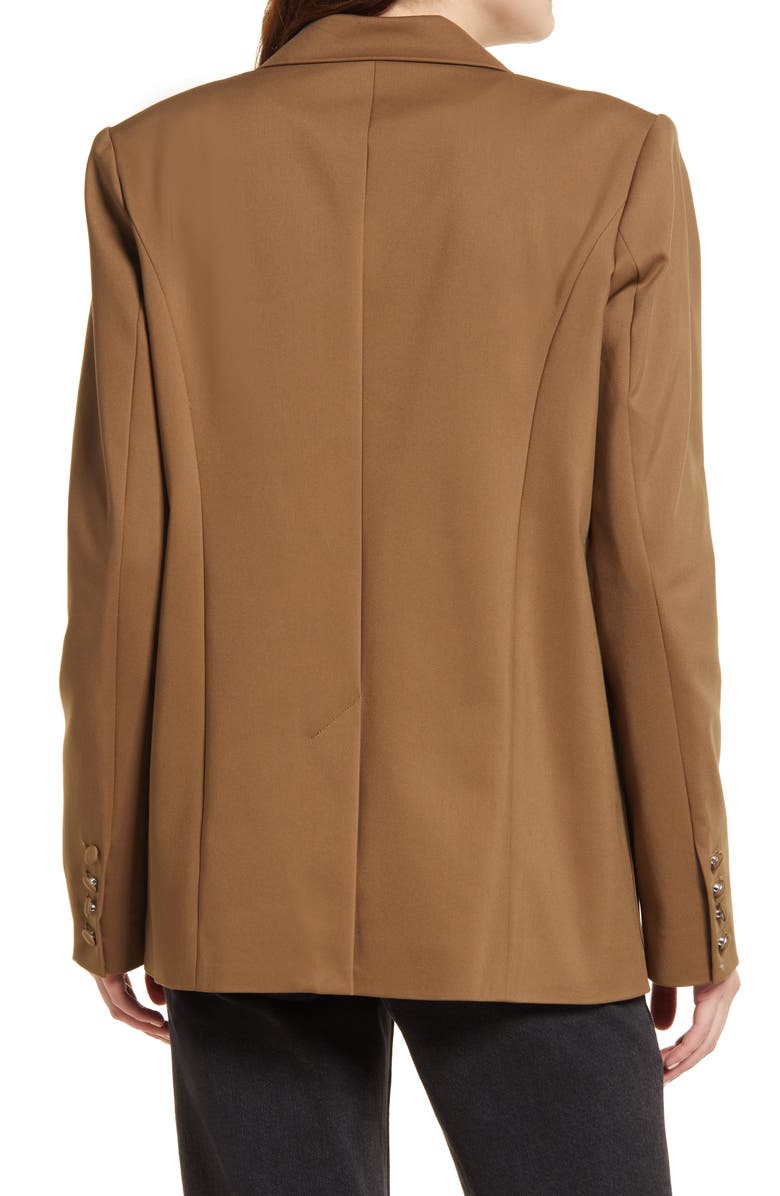 Good American Unisex Blazer, Alternate, color, Sepia