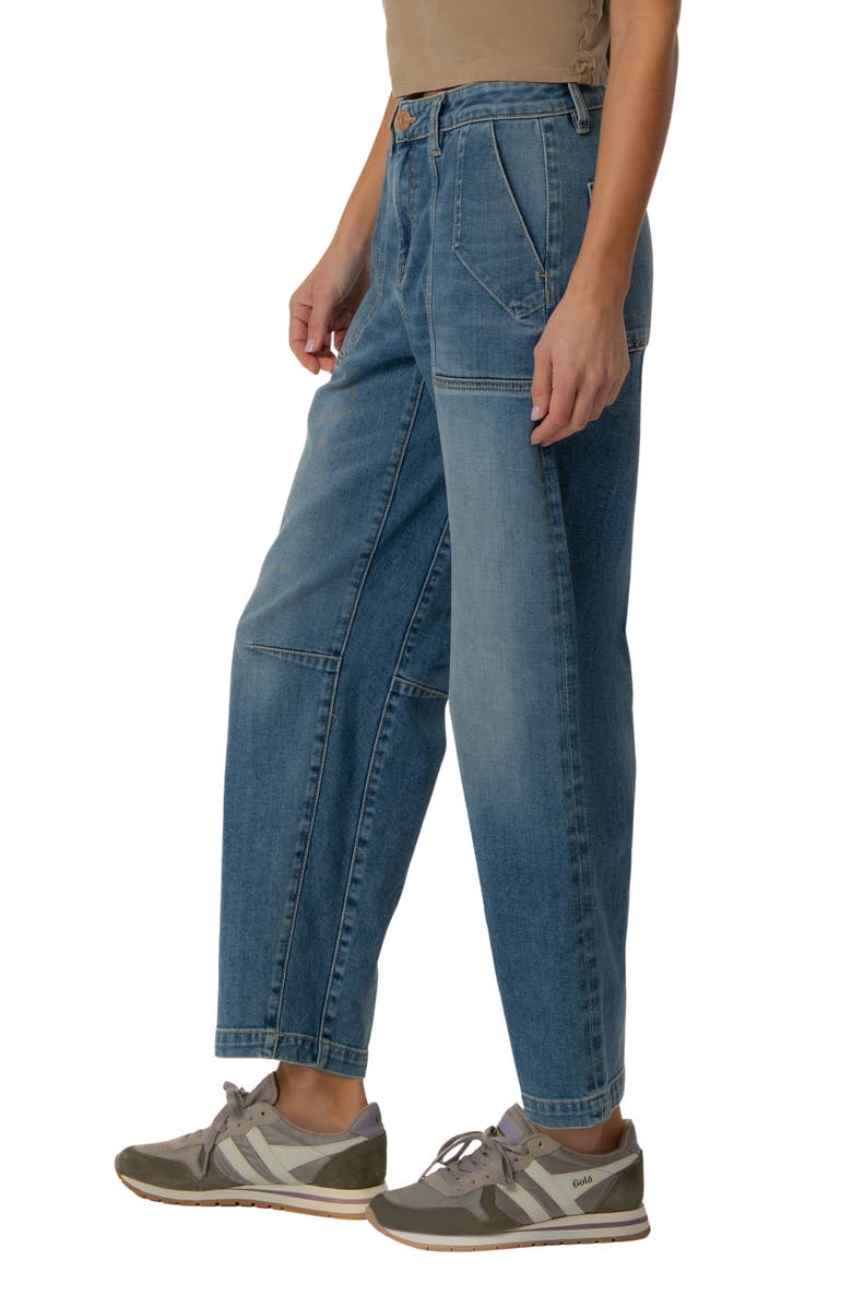 KUT from the Kloth Ashton High Waist Crop Barrel Jeans, Alternate, color, Prosperous