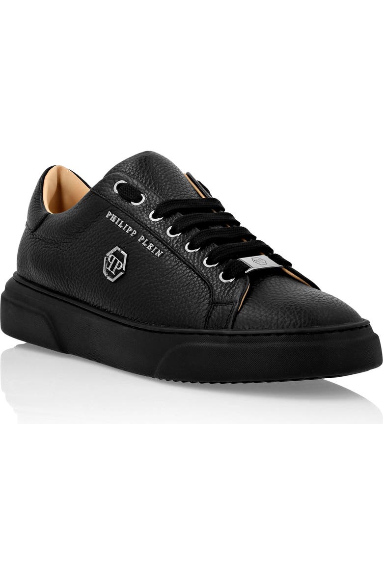 PHILIPP PLEIN Leather Lo-Top Sneakers Hexagon Logo Unisex | Nordstrom