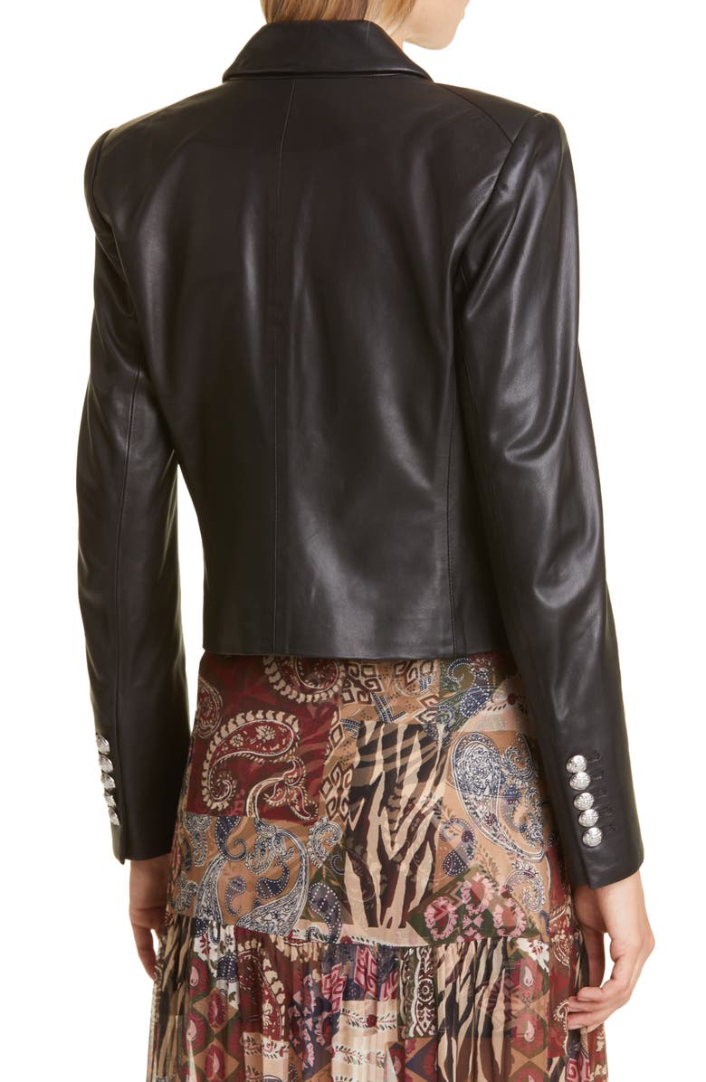 Veronica Beard Nevis Leather Jacket, Alternate, color,